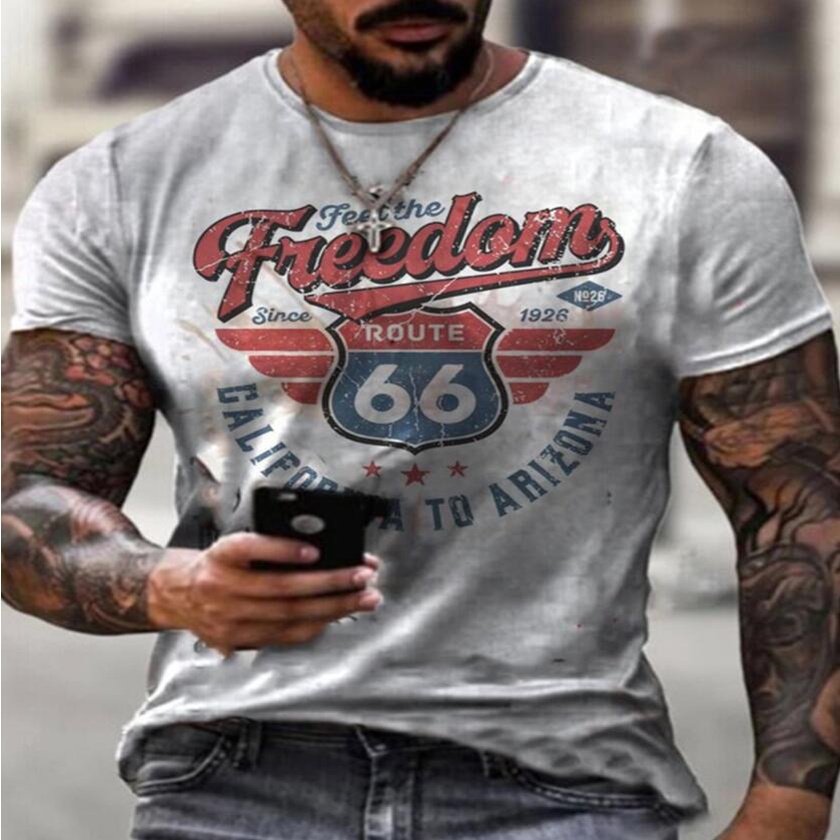 Áo thun nam cổ tròn ngắn tay Size lớn S-6XL