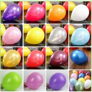 Bịch 100 quả bóng bóng nhũ size 10’