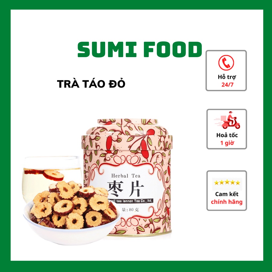 Trà táo đỏ cắt lát 80gr Siyuechanong