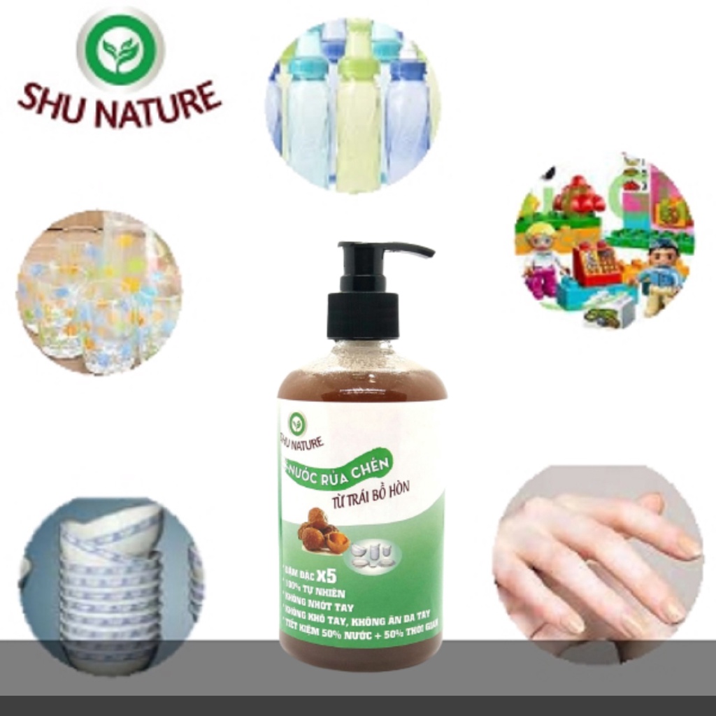 Handmade, Nước rửa chén hữu cơ, nước rửa chén bồ hòn, nước rửa bình sữa ,SHU NATURE,100% tự nhiên