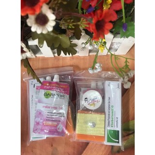 Bộ kem trị nám GARNIER túi zip