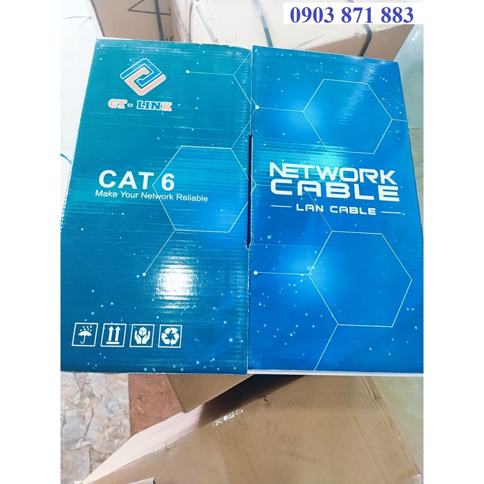 Thùng / Cuộn dây mạng cat6 CT-LINK cuộn 8 lõi 305m - Cuộn dây mạng cat6E CT-LINK cuộn 8 lõi 305m