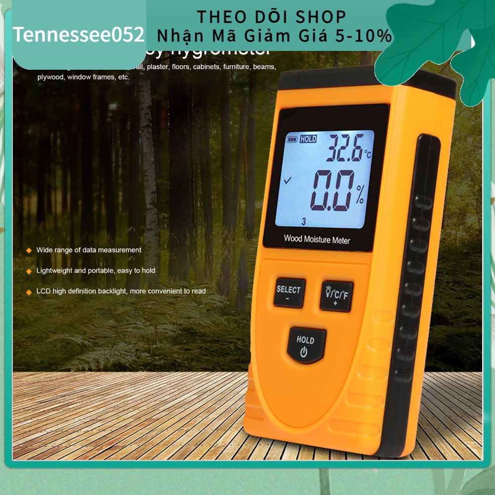 Máy đo độ ẩm gỗ cảm ứng Độ chính xác cao Màn hình LCD cho tường sơn nhà