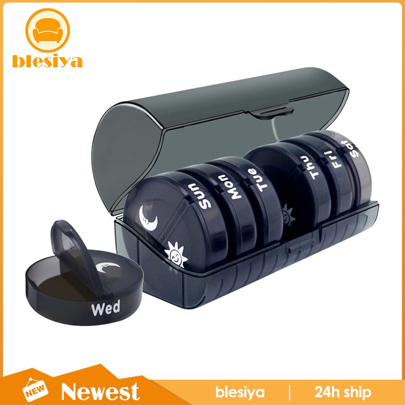 Hộp Đựng Thuốc Mini 7 Ngày Hai Lần Tiện Dụng Khi Đi Du Lịch Ốp