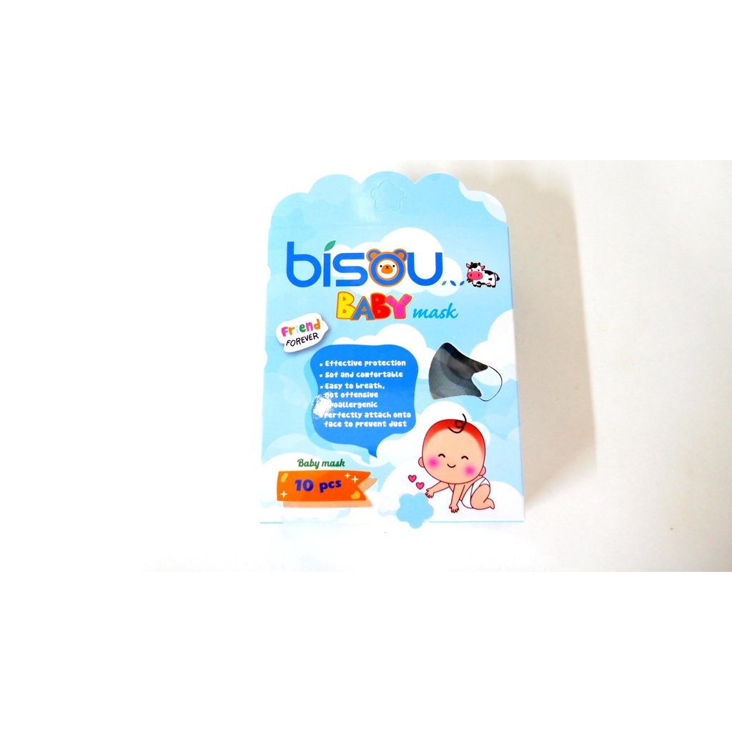 Khẩu trang 3d mask kid  Bisou trẻ em, sơ sinh (10 cái)