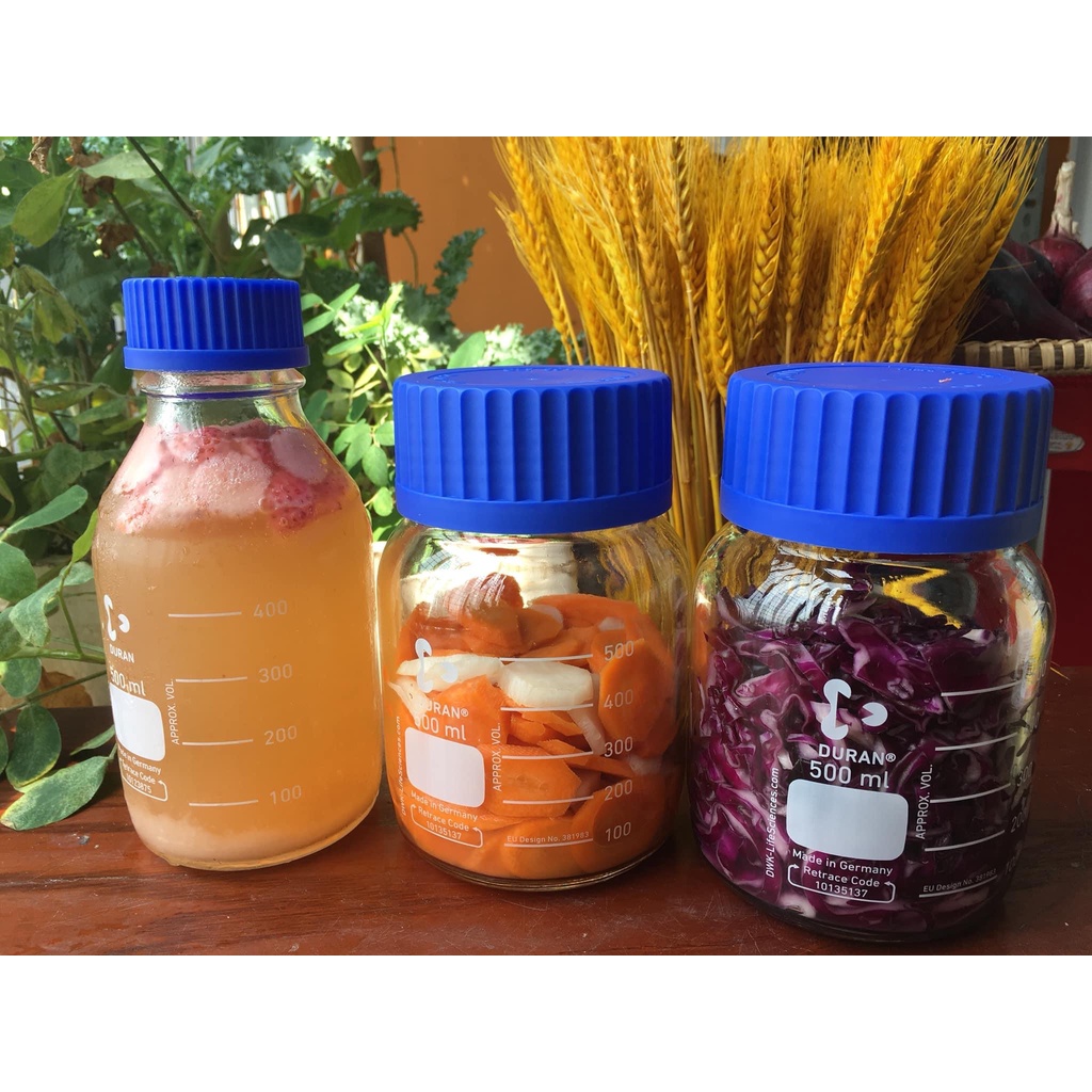 CHAI THUỶ TINH DURAN CỔ RỘNG 500ML ĐỨC