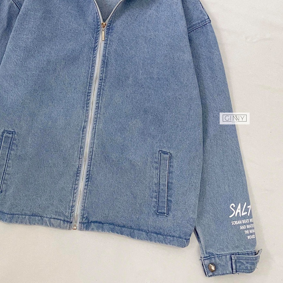 Áo Khoác Jean Phối TK SALTLIMIT | Chống Nắng Tốt | Basic | Freesize | Năng Động | Phong Cách Hàn Quốc | BigBuy360 - bigbuy360.vn