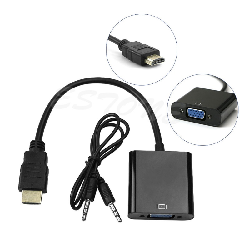 Đầu Chuyển Đổi Hdmi Sang Vga Cho Máy Tính Laptop Hd