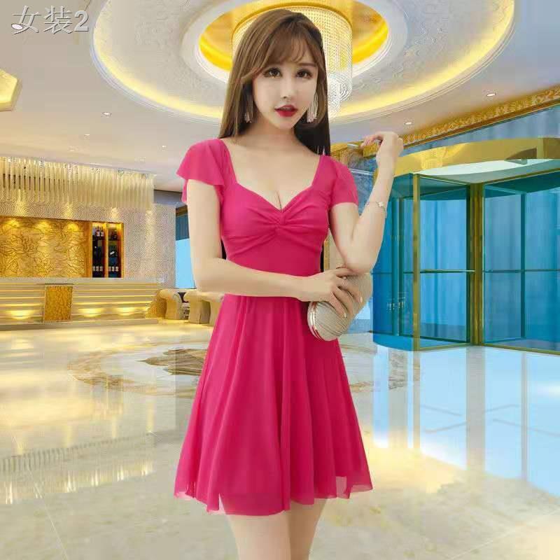 ┇❉❣Hộp đêm sexy dress 2020 mới ngắn cũn cỡn váy sang chảnh dạ hội nữ ăn mặc hợp thời trang <