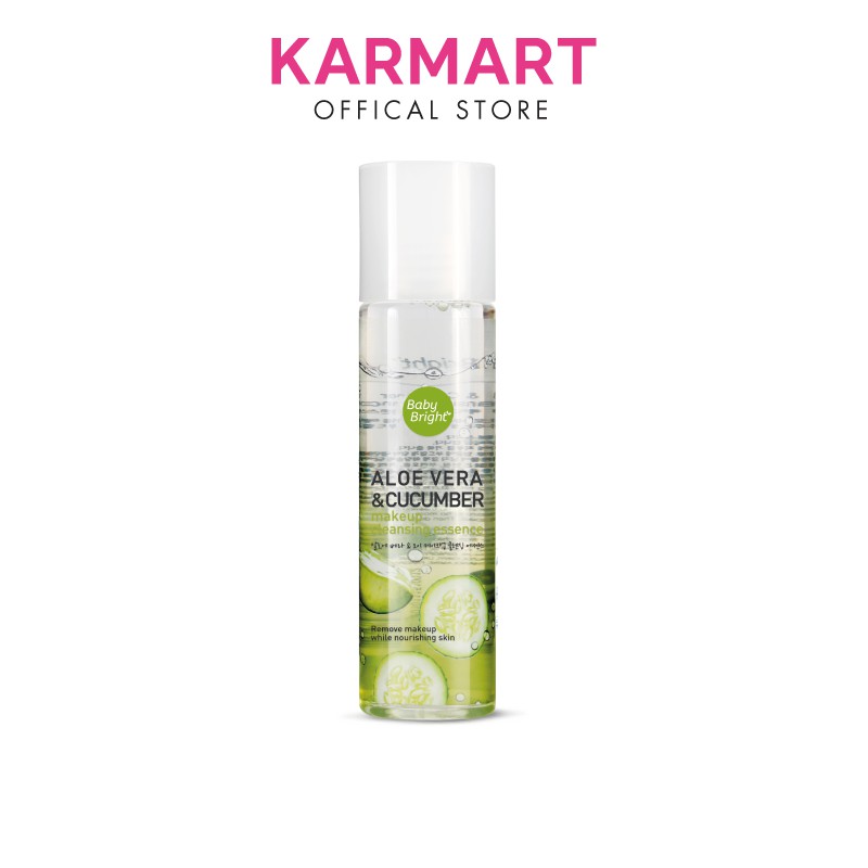 [Gift] Nước tẩy trang lô hội dưa leo Baby Bright Aloe Vera & Cucumber Make up Cleansing Essence 100ml