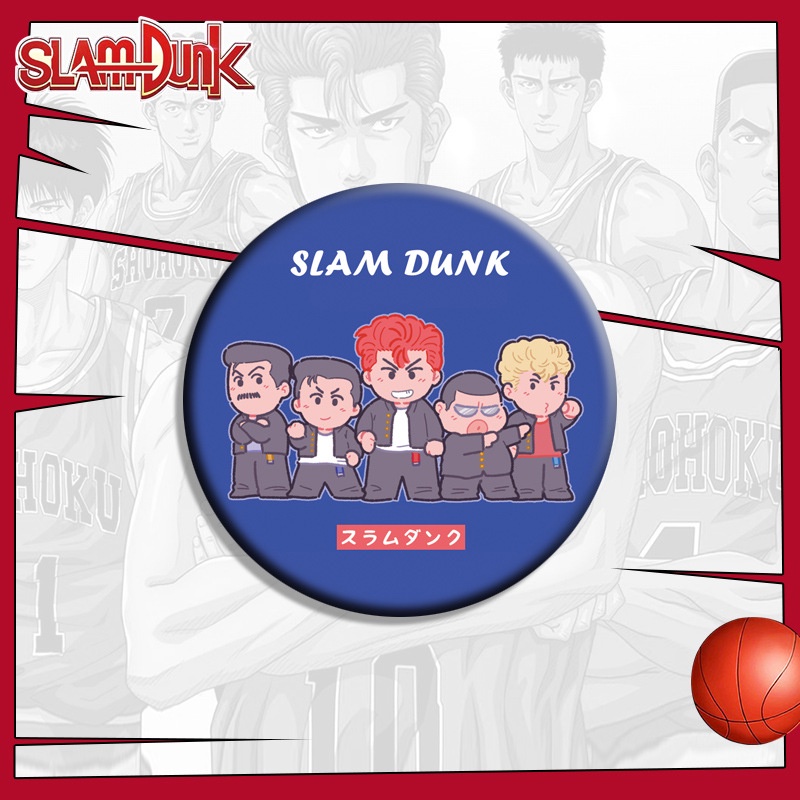 Huy Hiệu Cài Áo Hình Nhân Vật Hanamichi Kaede Trong Slam Dunk Dễ Thương