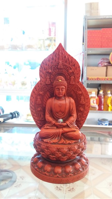 Tượng dược sư cầm linh đơn cao 20cm