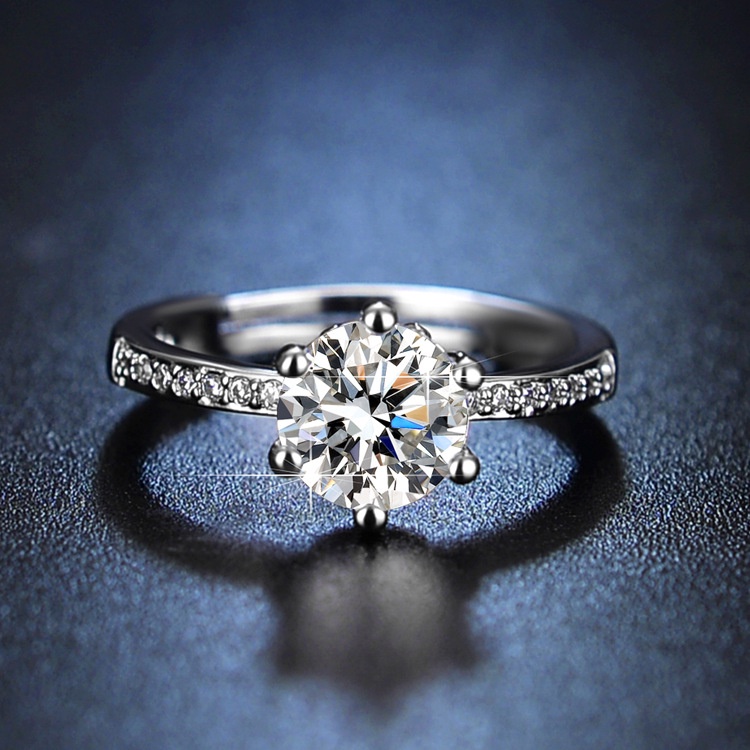 Nhẫn Đính Đá Zircon Thời Trang Cho Nữ