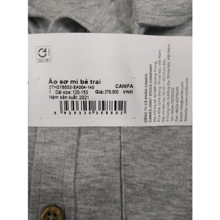 Áo sơ mi bé trai Canifa chất thun cotton (279k sale 130k)