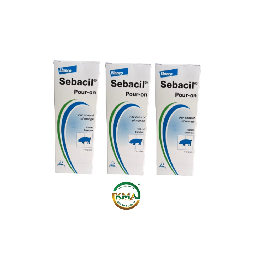 SEBACIL POUR - ON 100ML - SẢN PHẨM SỬ DỤNG TRÊN HEO VÀ CHÓ BỊ GHẺ VE NẶNG