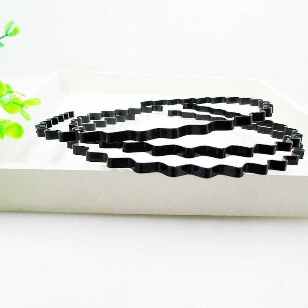 Cài tóc hợp kim bản nhỏ hình gợn sóng trẻ trung năng động