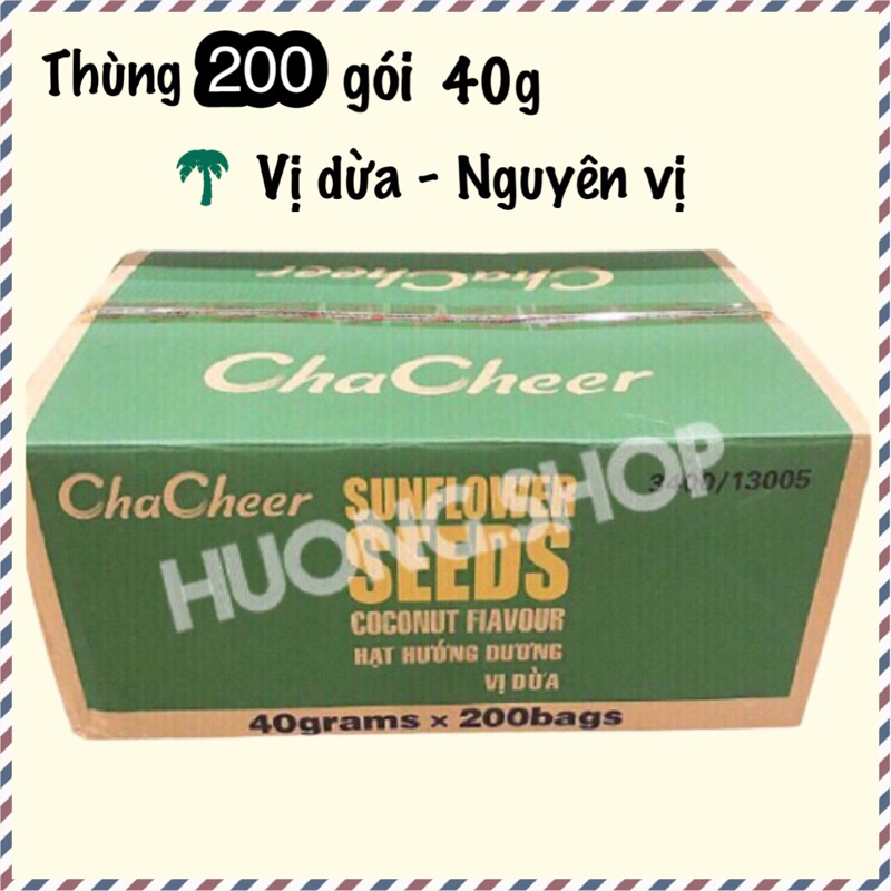 [ Date mới ]1 thùng 200 gói Hạt Hướng Dương chacheer 40g