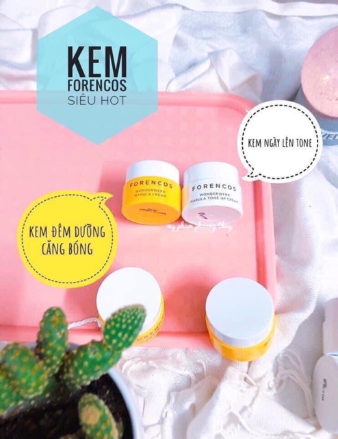 Kem Forencos Dưỡng Trắng ,Kiềm Dầu Nâng Tông Da Forencos Mini