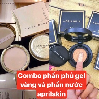 🎃Combo phấn phủ Gel vàng và phấn nước ma thuật aprilskin