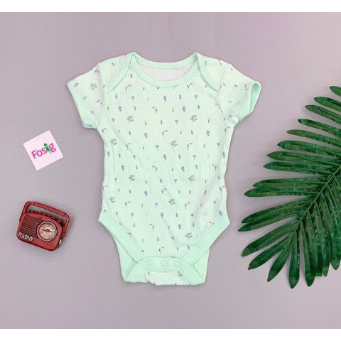 [6-16kg] Bodysuit [Girl] - Xanh/Hoa Nhỏ