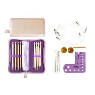 Tulip CarryT Interchangeable Bamboo Tunisian Hook Set