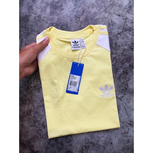 Áo Adidas tay phối màu 271 CLFN DM7630 3-STRIPES TEE