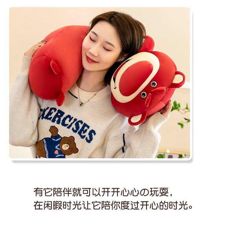 Gối Ôm Dài Hình Gấu Nhồi Bông Dễ Thương Dùng Làm Quà Tặng Sinh Nhật Cho Bé