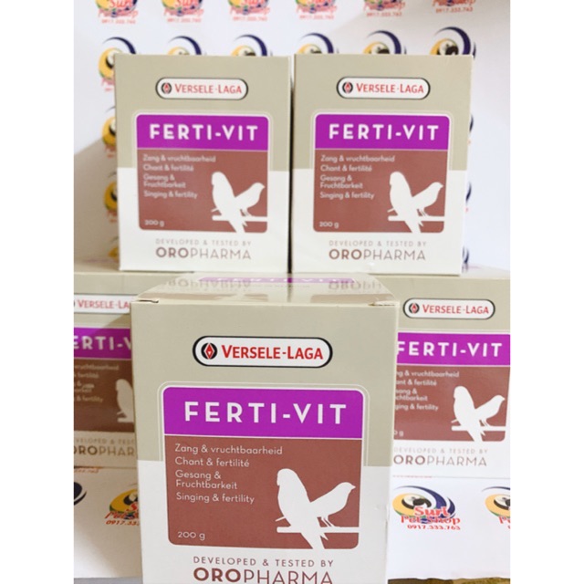 Vitamin Fertivit hỗ trợ tăng cồ cho chim vẹt hũ nguyên 200g