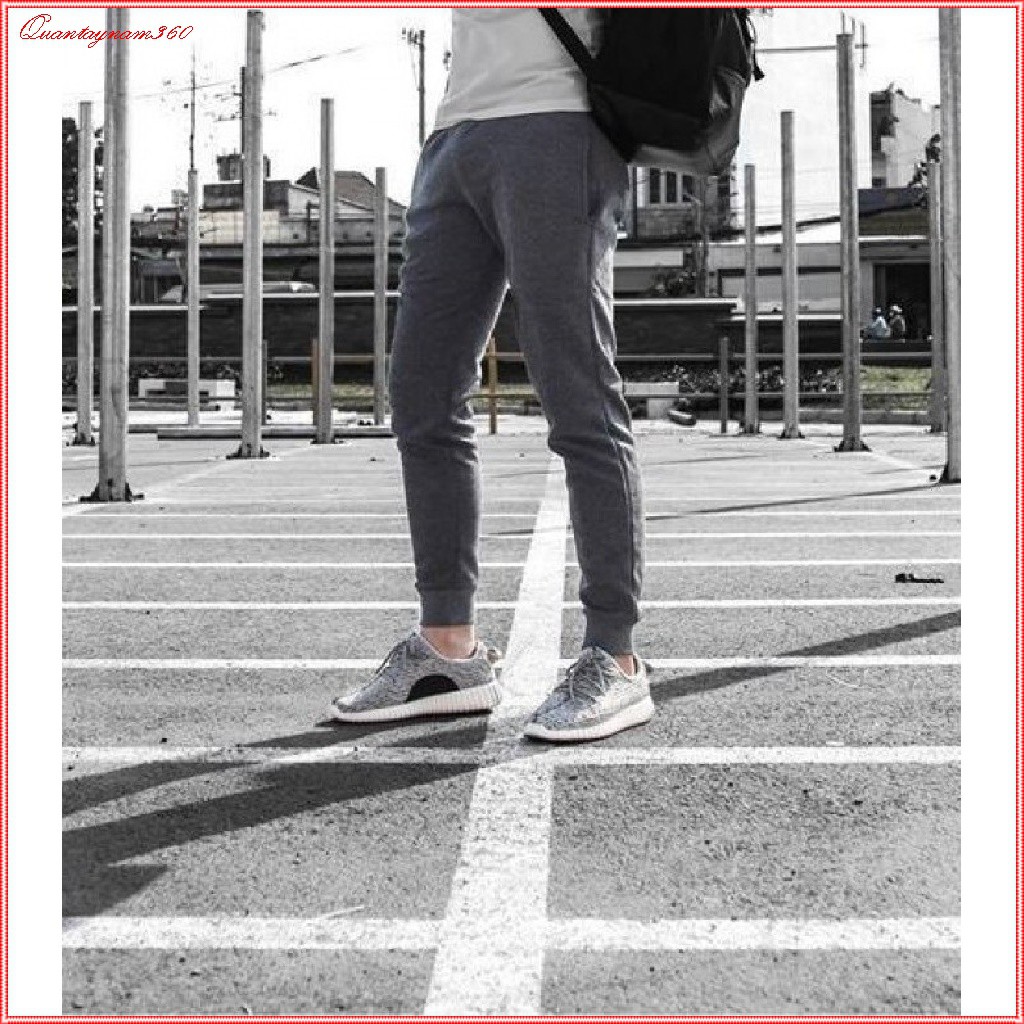 Quần nỉ nam nữ mùa đông, dáng jogger bo chun chất nỉ da cá dày dặn | BigBuy360 - bigbuy360.vn