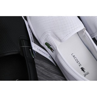 giày lười nam lacoste màu trắng