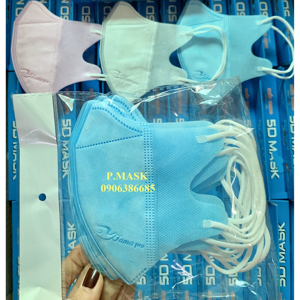 10 cái khẩu trang 5D Famapro Nam Anh thiết kế 3d Mask - Khẩu trang y tế Nam Anh 3d mask