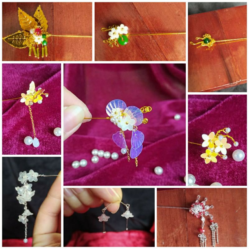 (trang sức búp bê) trâm cài p24