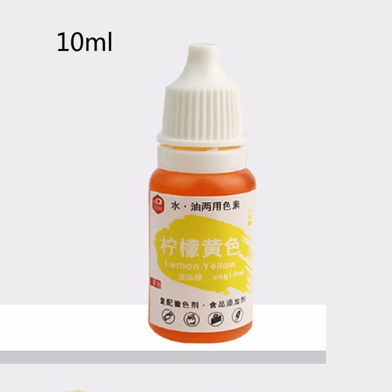 Bộ màu thực phẩm dạng lỏng tự nhiên 10ml để làm bánh ngọt bánh quy bánh nướng trang trí bánh thủ công
