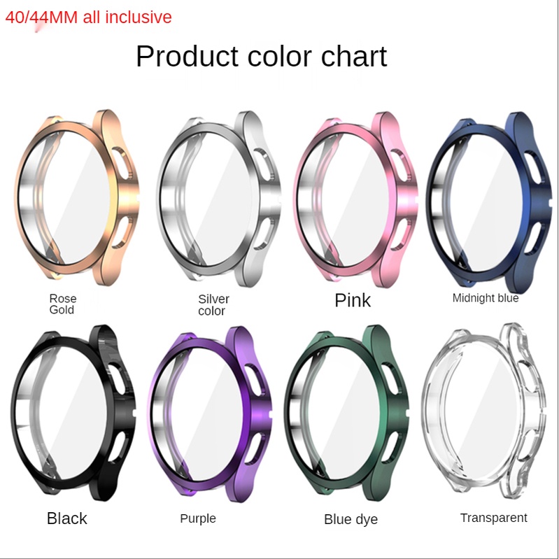 Vỏ TPU trong suốt bảo vệ màn hình đồng hồ thích hợp cho Samsung Galaxy Watch 4 40mm 44mm 4 Classic 42mm 46mm