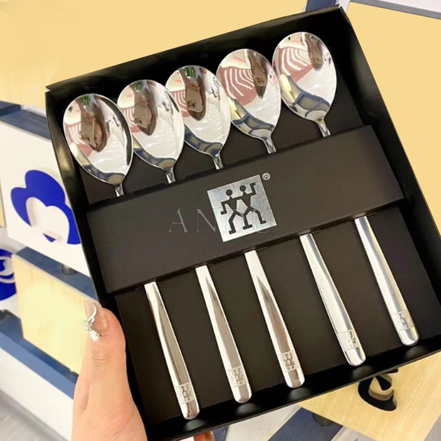 Set 5 Thìa Inox 304 Cao Cấp Sáng Bóng Sang Chảnh