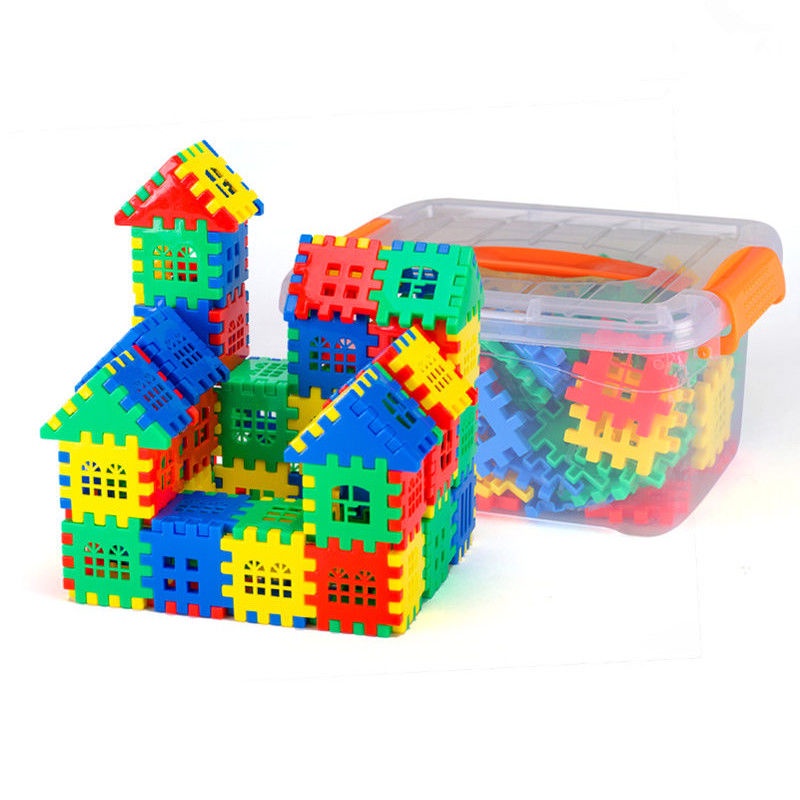 Khối xây dựng lớn lắp ráp | Trí tuệ cube piece puzzle house block đồ chơi giáo dục