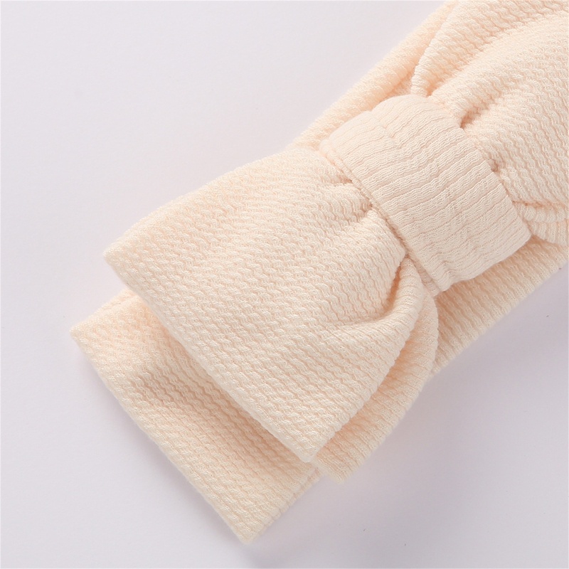 Haha Băng Đô Màu Trơn Mềm Mại Thoáng Khí Thời Trang Cho Bé