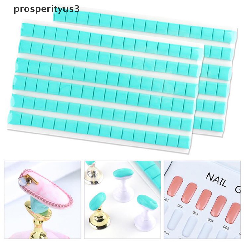 [prosperityus3] Nail art Adhesive Glue Clay Blue White Reusable Removable Nail Display Tool [new]