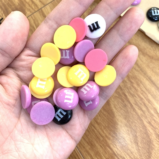 Charm chữ M làm kẹp tóc 5 cái