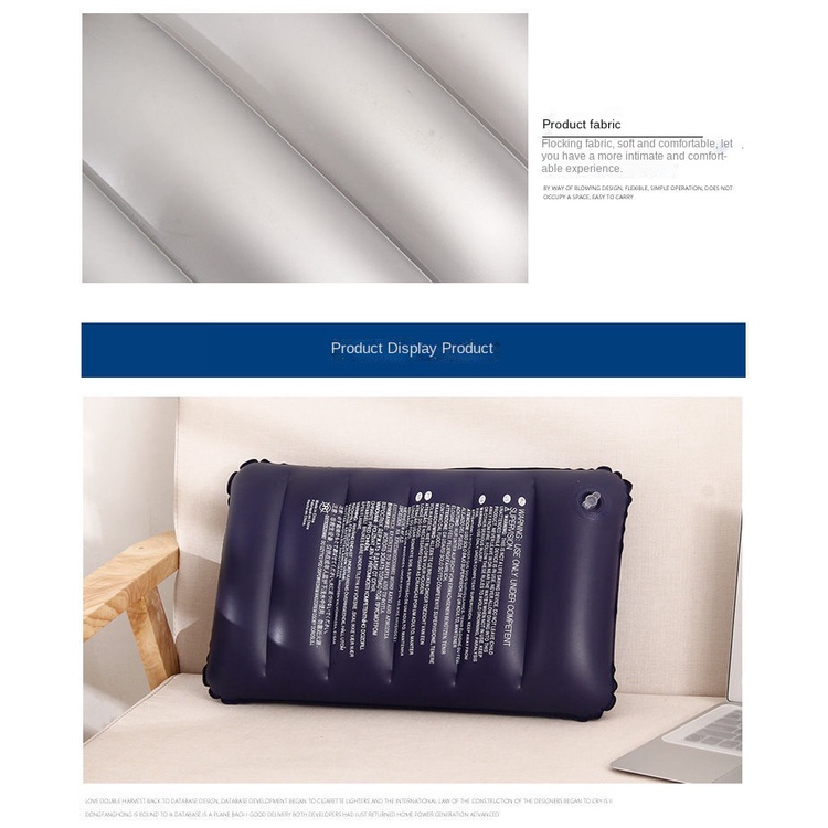 Gối Bơm Hơi Nhiều Màu Sắc Đa Năng Tiện Dụng Mang Theo Du Lịch Cắm Trại