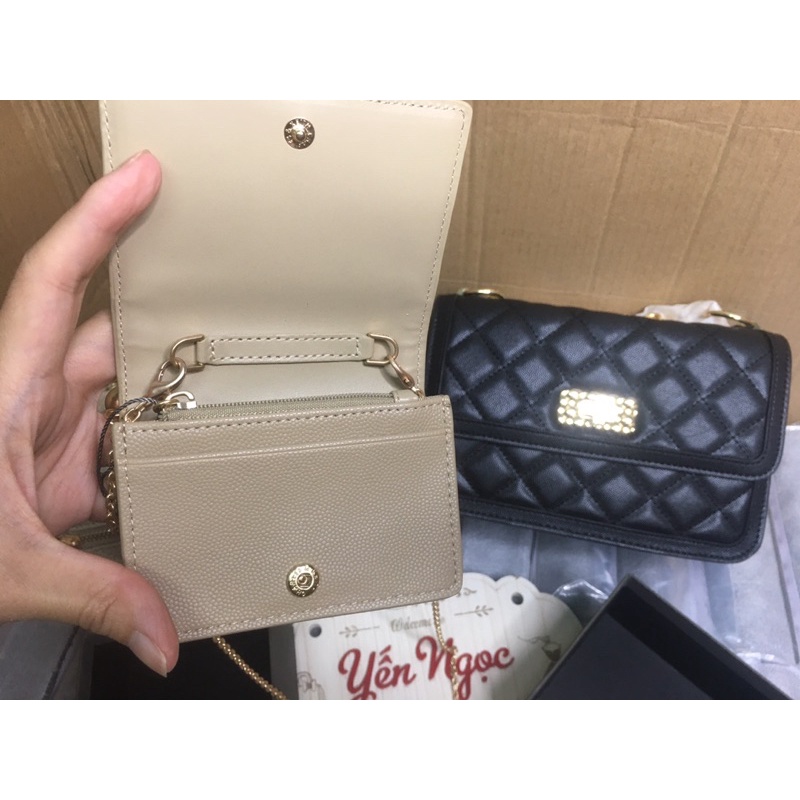 Ví mini trần trám hot new 2022 kèm dây đeo fullbox