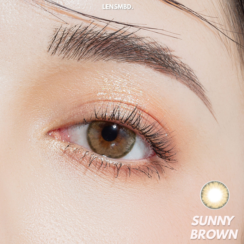 Kính áp tròng nâu mật ong ngọt ngào SUNNY BROWN LENSMBD