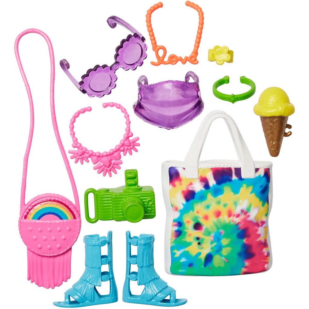 MỚI Bộ Phụ Kiện Thời Trang Búp Bê Barbie Fashion Storytelling Accessories 2022