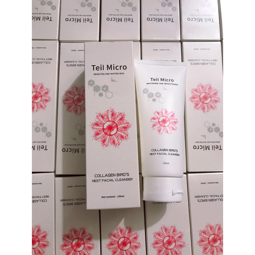 Sữa Rửa Mặt Collagen Bird's Nest Facial Cleanser Teil Micro