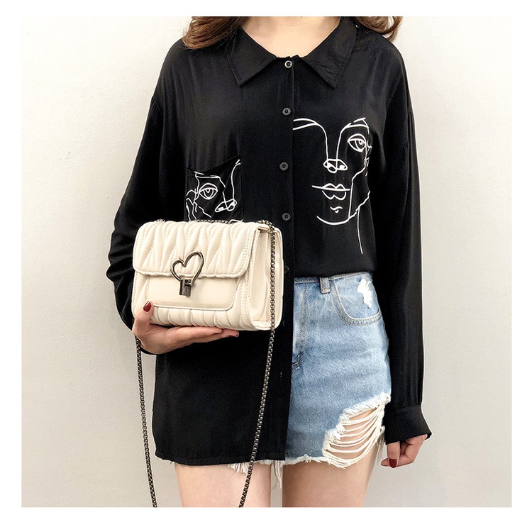 Túi Đeo Chéo Thời Trang HQ Khóa Tim [HÀNG CAO CẤP]