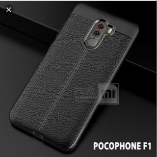 Ốp lưng dẻo vân da Auto Focus cho xiaomi pocophone F1