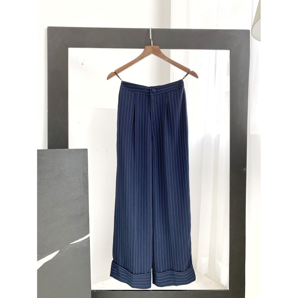 DOTTIE - Quần Dài Ống Rộng Lai V Nữ Q0033 | BigBuy360 - bigbuy360.vn