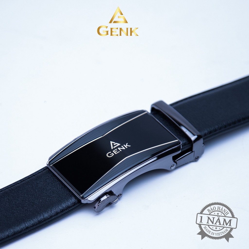 Thắt Lưng Nam Da  Bò Nappa Nguyên Thuỷ Cao Cấp Thương Hiệu Genk - GDL13