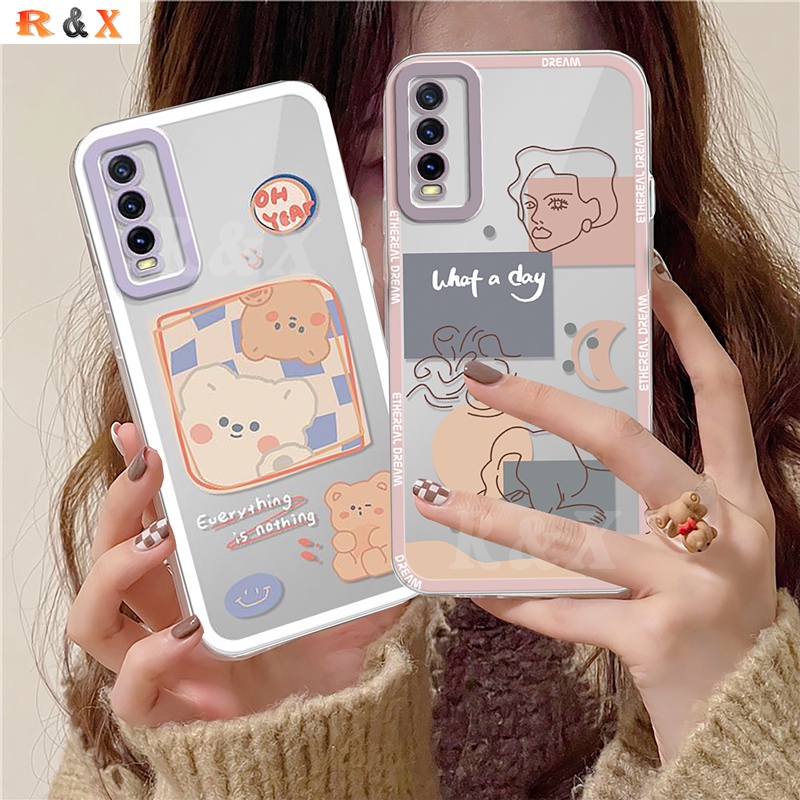 Ốp Điện Thoại Cao Su Mềm Cho VIVO Y12s Y20s Y20i Y15S Y15A Y21T Y21S Y33S Y11 Y12 Y15 Y17 Y91C Y19 Y30 Y85 Y51 S1 V23e V21 V9 V5