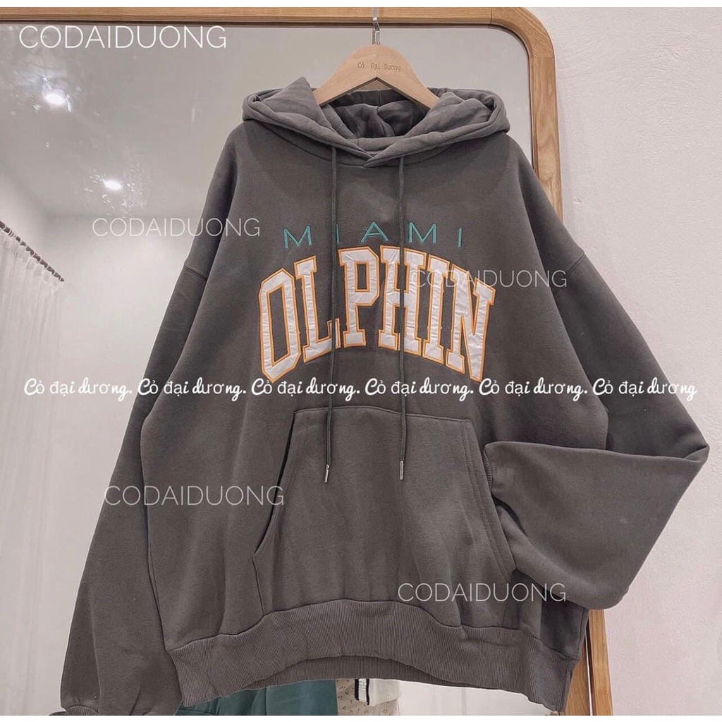Áo Hoodie Nam Nữ Nỉ Lót Bông OL PHIN From Rộng Tay Phồng Unisex, Áo Hoodie Nữ